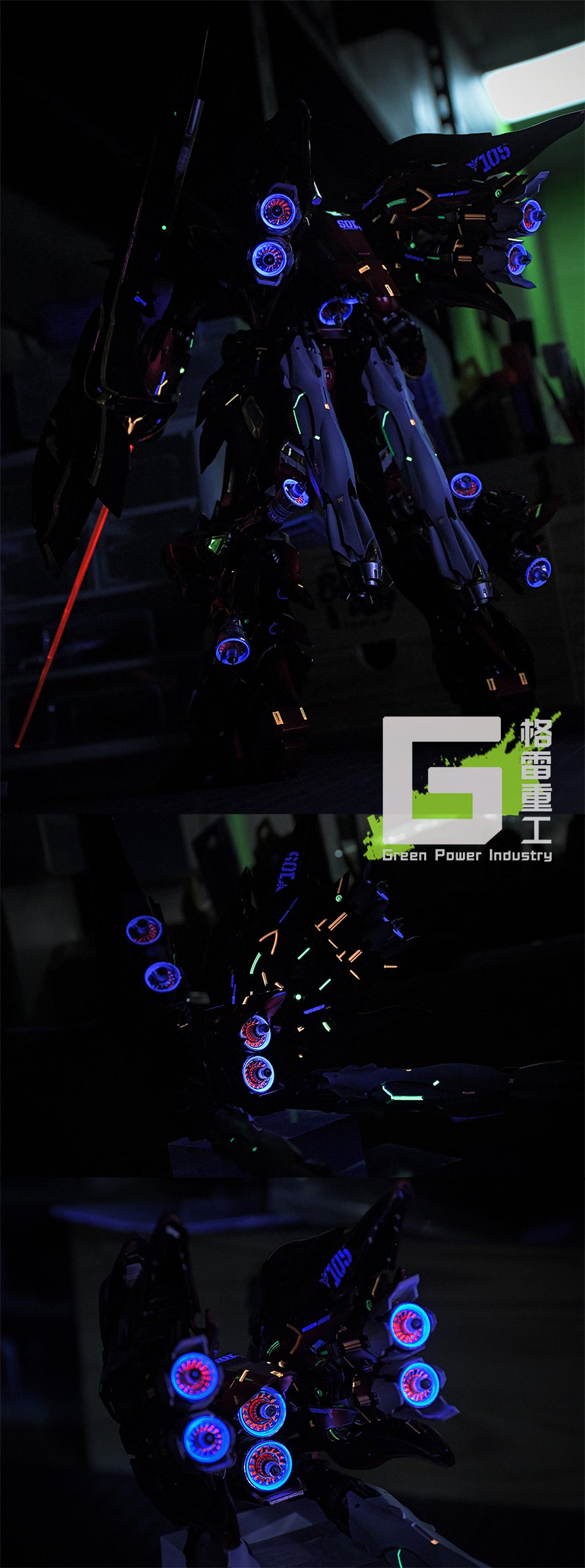 BANDAI MG MSN-06S SINANJU SHADOW EFFECT WITH TAKUMI STUDIO KIT MODIFICATION
