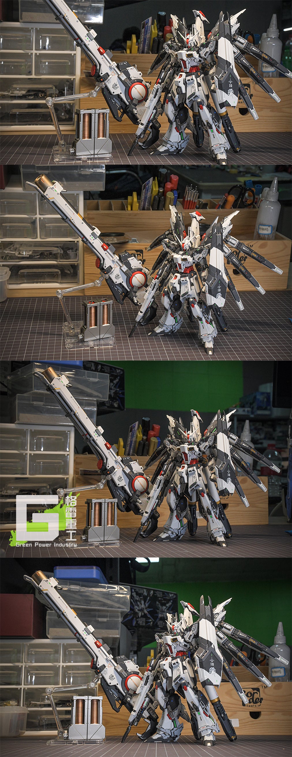BANDAI RG RX-93-V2 HI-V(Nu) GUNDAM WITH FORTUNE MEOW STUDIO GK MODIFICATION VER.BLACK