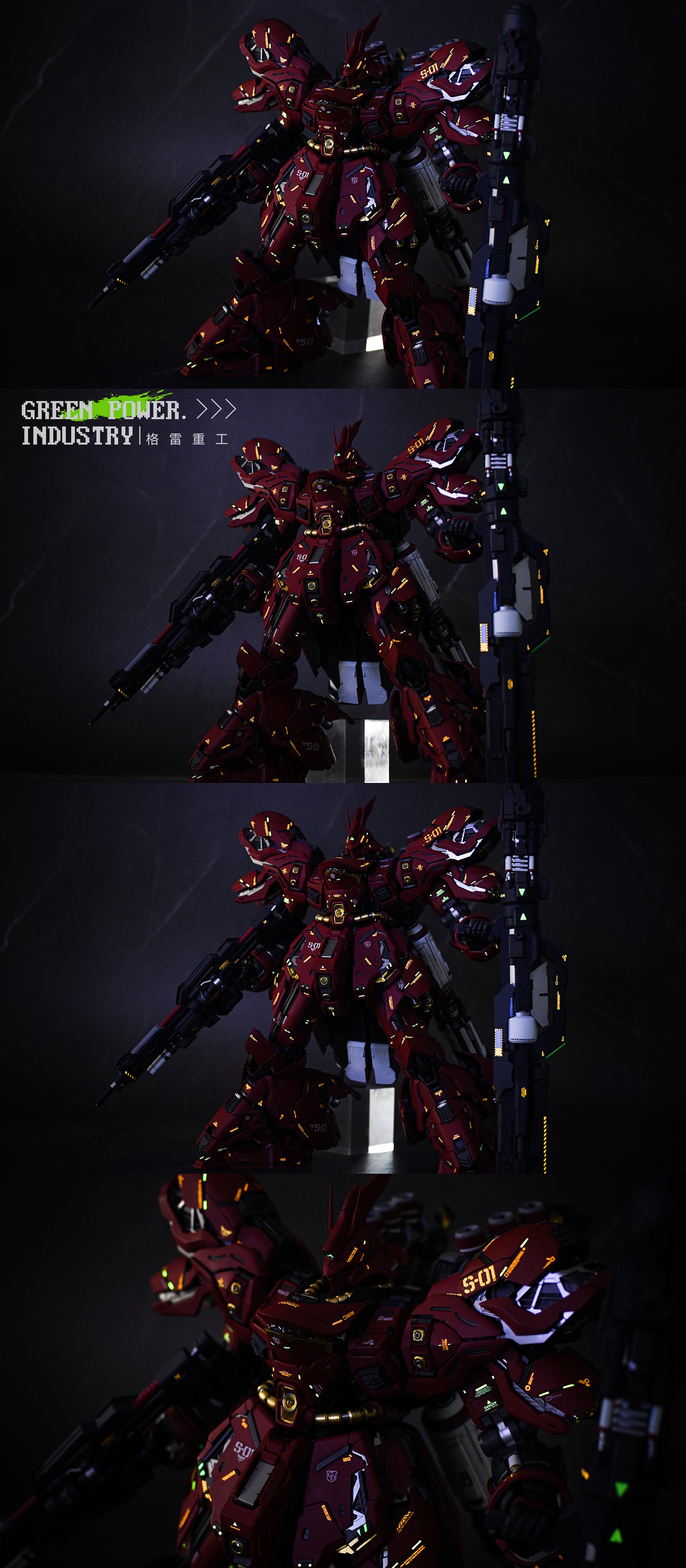 BANDAI MG MSN-04 SAZABI WITH YJLAND STUDIO GK MODIFICATION
