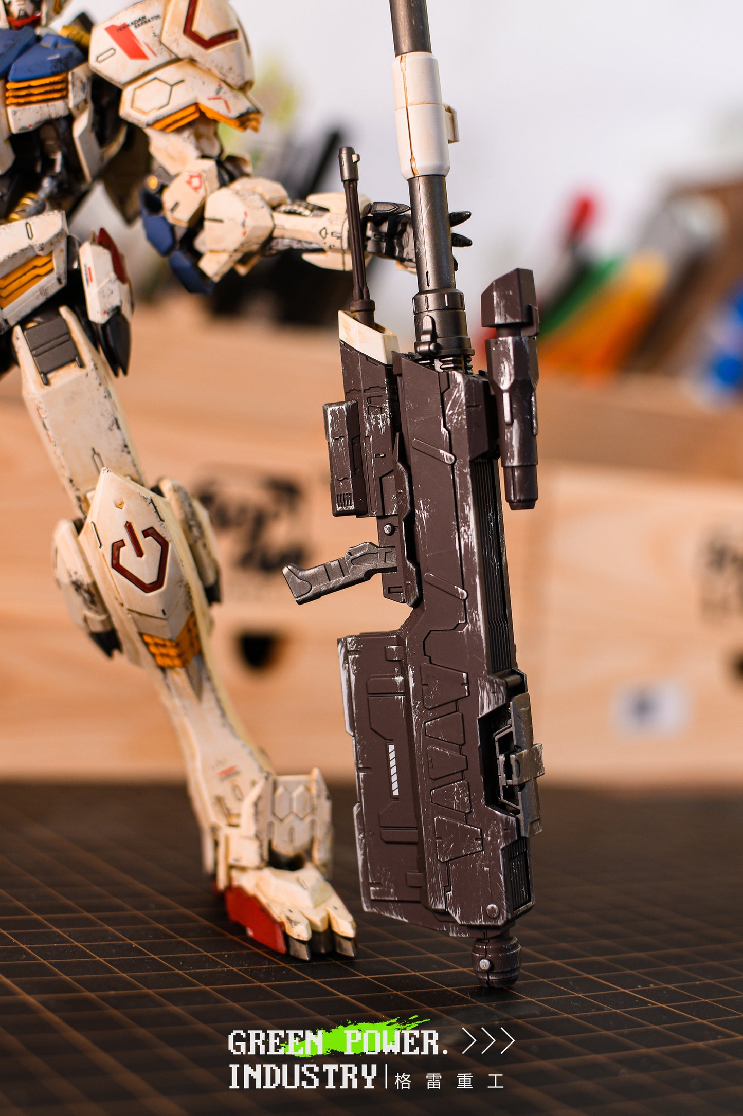 BANDAI MG ASW-G-08 BARBATOS GUNDAM BATTLE DAMAGE EFFECT