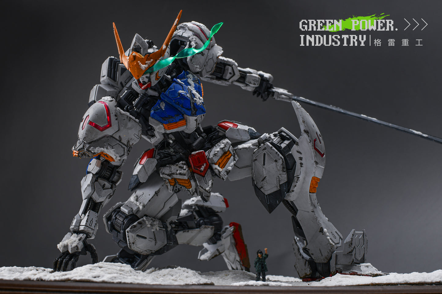BANDAI MG BARBATOS GUNDAM SNOWSCAPE REPRODUCTION OF RAY STUDIO WORKS