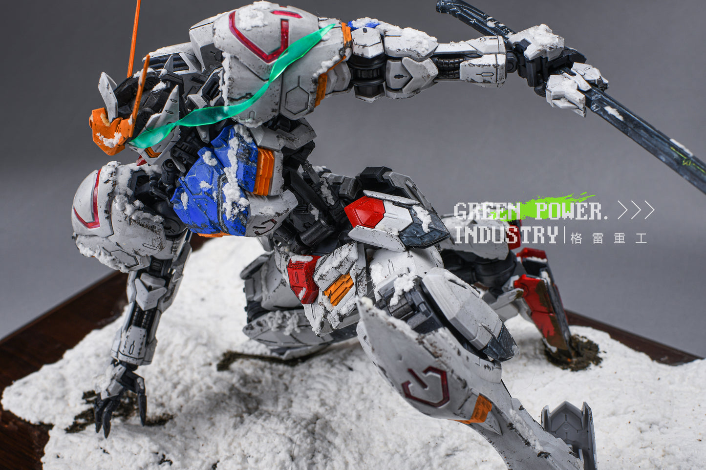 BANDAI MG BARBATOS GUNDAM SNOWSCAPE REPRODUCTION OF RAY STUDIO WORKS