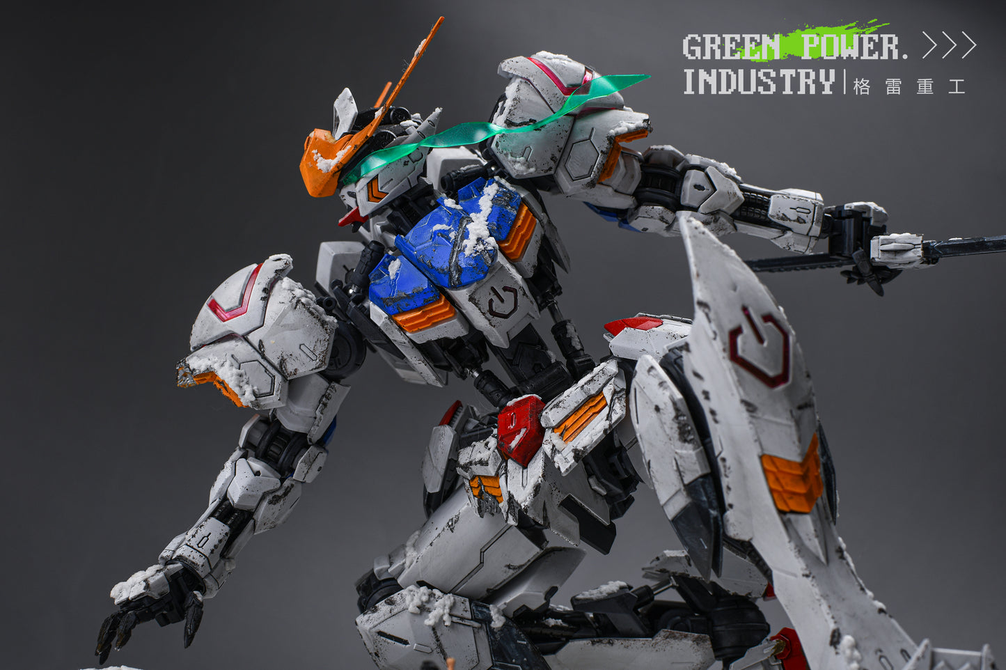 BANDAI MG BARBATOS GUNDAM SNOWSCAPE REPRODUCTION OF RAY STUDIO WORKS