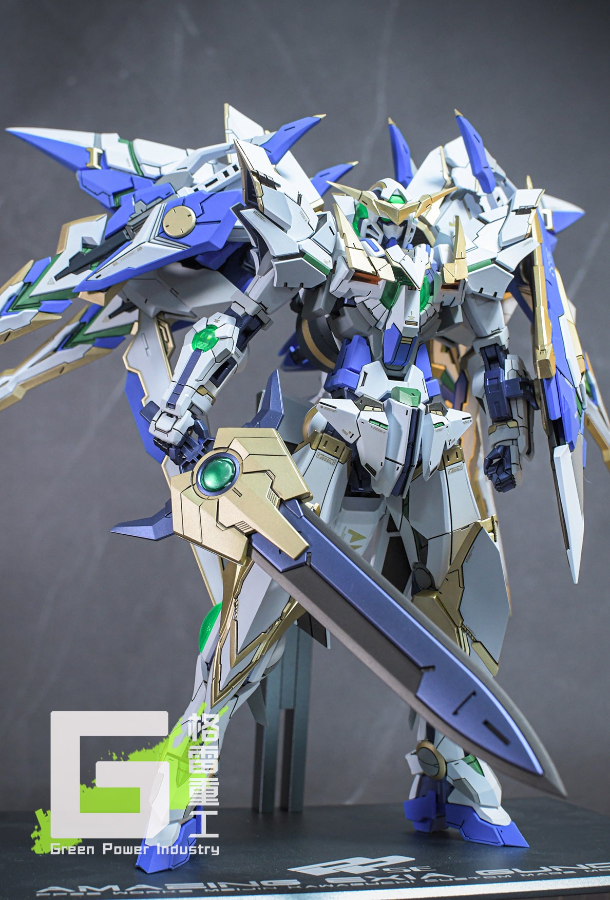 BANDAI MG PPGN-001 AMAZING EXIA WITH YJLAND STUDIO GK MODIFICATION