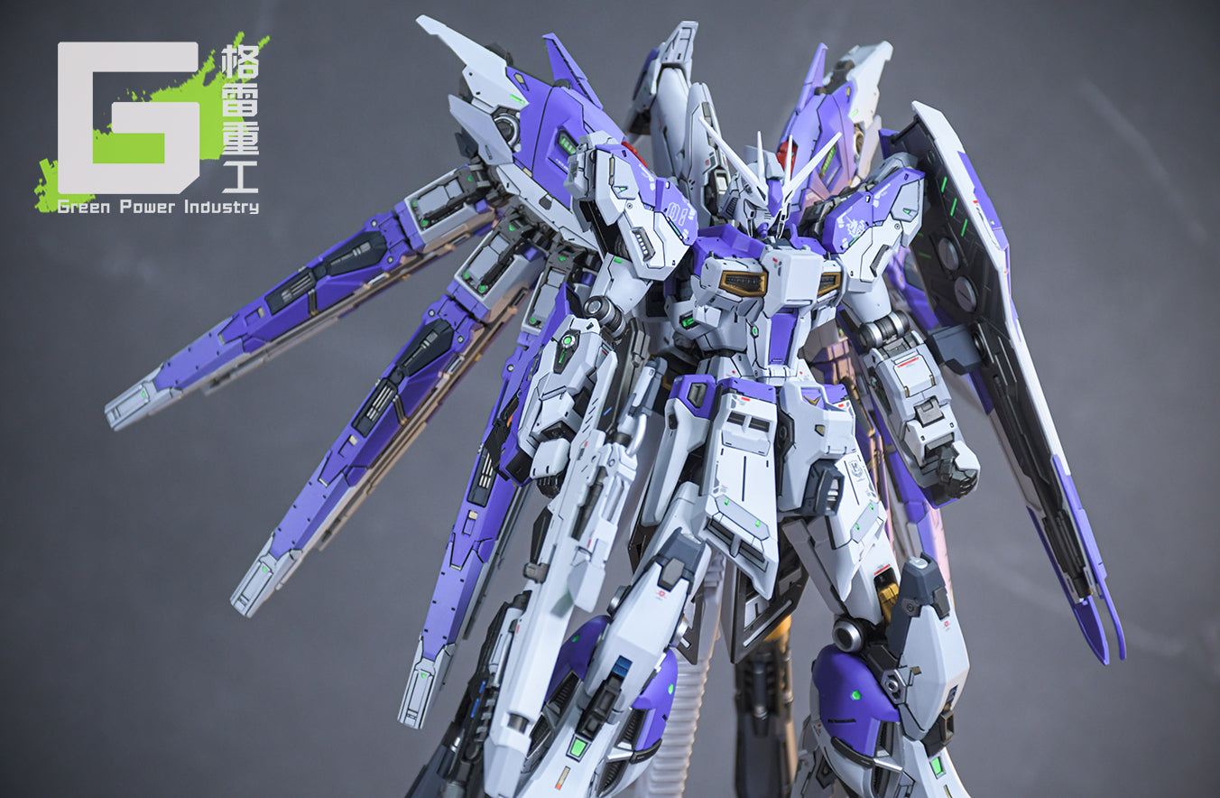 BANDAI RG RX-93-V2(Nu) GUNDAM WITH FORTUNE MEOW STUDIO GK MODIFICATION