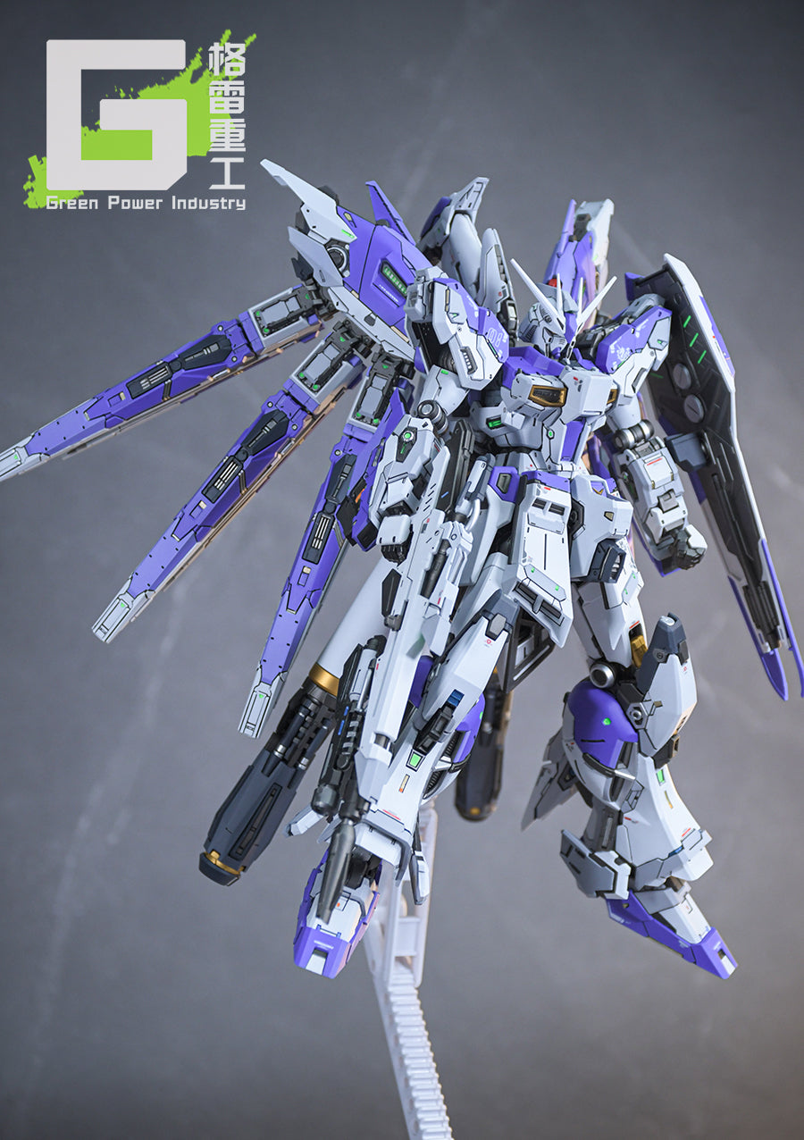 BANDAI RG RX-93-V2 HI-V(Nu) GUNDAM WITH FORTUNE MEOW STUDIO GK MODIFICATION VER.VIOLET