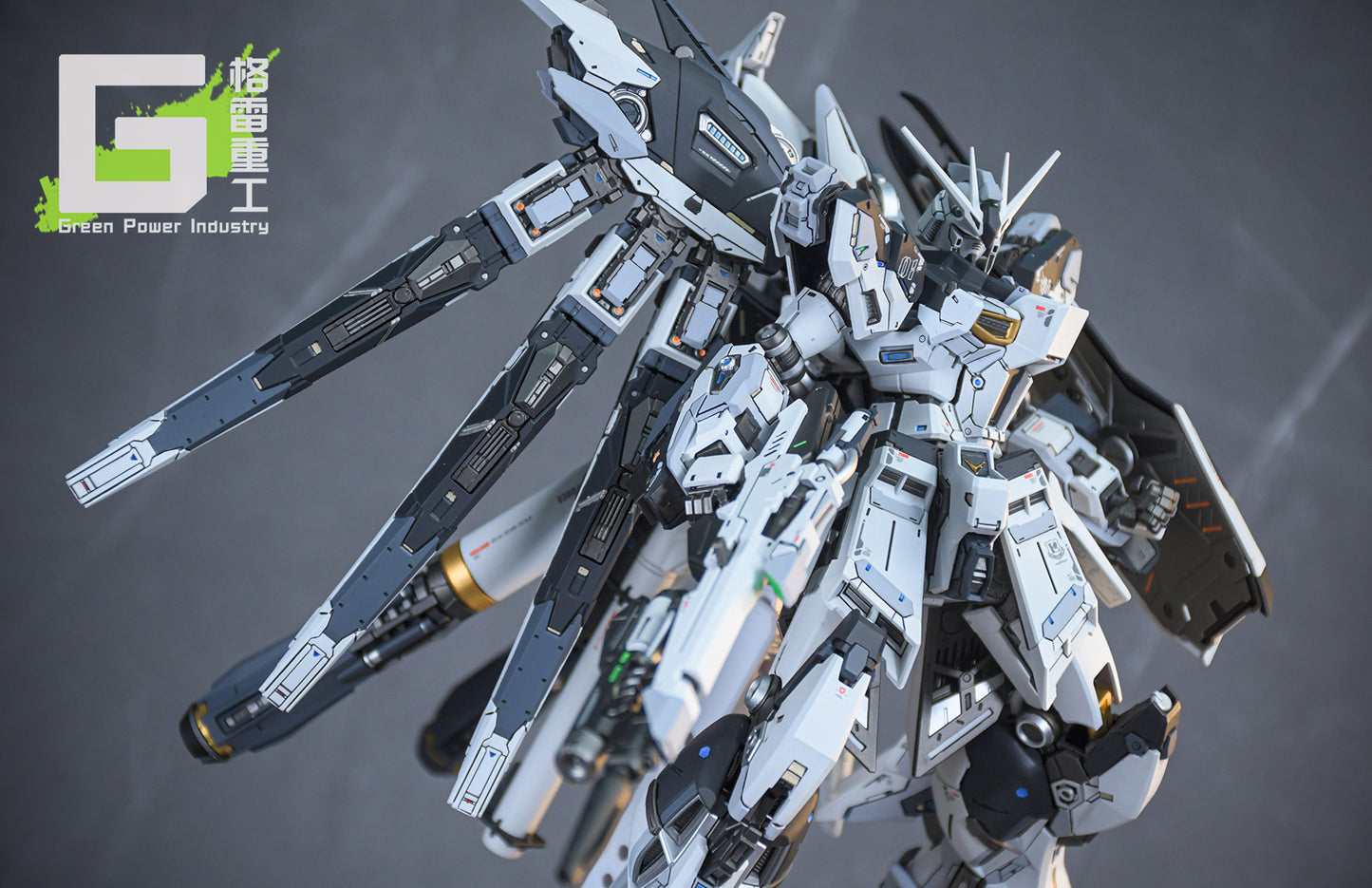 BANDAI RG RX-93-V2(Nu) GUNDAM WITH FORTUNE MEOW STUDIO GK MODIFICATION VER.BLACK