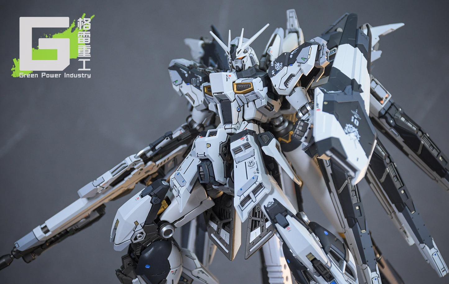 BANDAI RG RX-93-V2 HI-V(Nu) GUNDAM WITH FORTUNE MEOW STUDIO GK MODIFICATION VER.BLACK