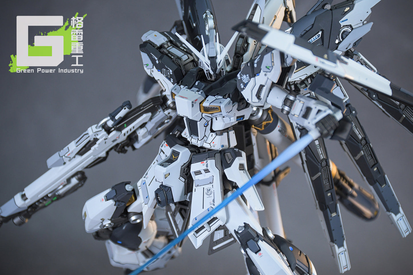 BANDAI RG RX-93-V2 HI-V(Nu) GUNDAM WITH FORTUNE MEOW STUDIO GK MODIFICATION VER.BLACK