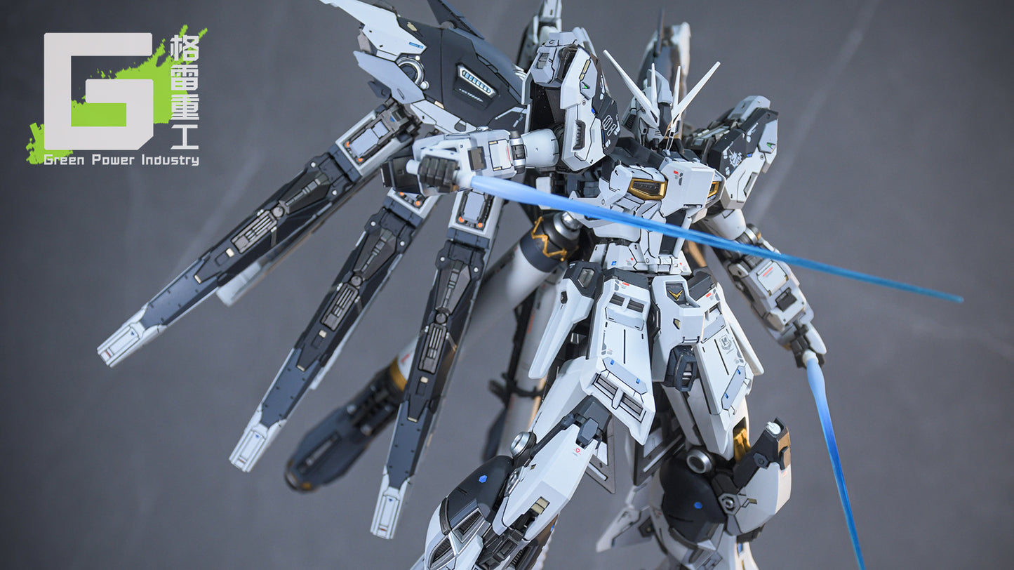 BANDAI RG RX-93-V2 HI-V(Nu) GUNDAM WITH FORTUNE MEOW STUDIO GK MODIFICATION VER.BLACK