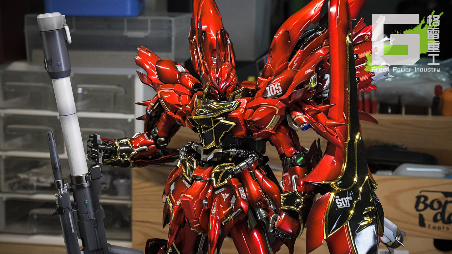 BANDAI MG MSN-06S SINANJU SHADOW EFFECT WITH TAKUMI STUDIO KIT MODIFICATION