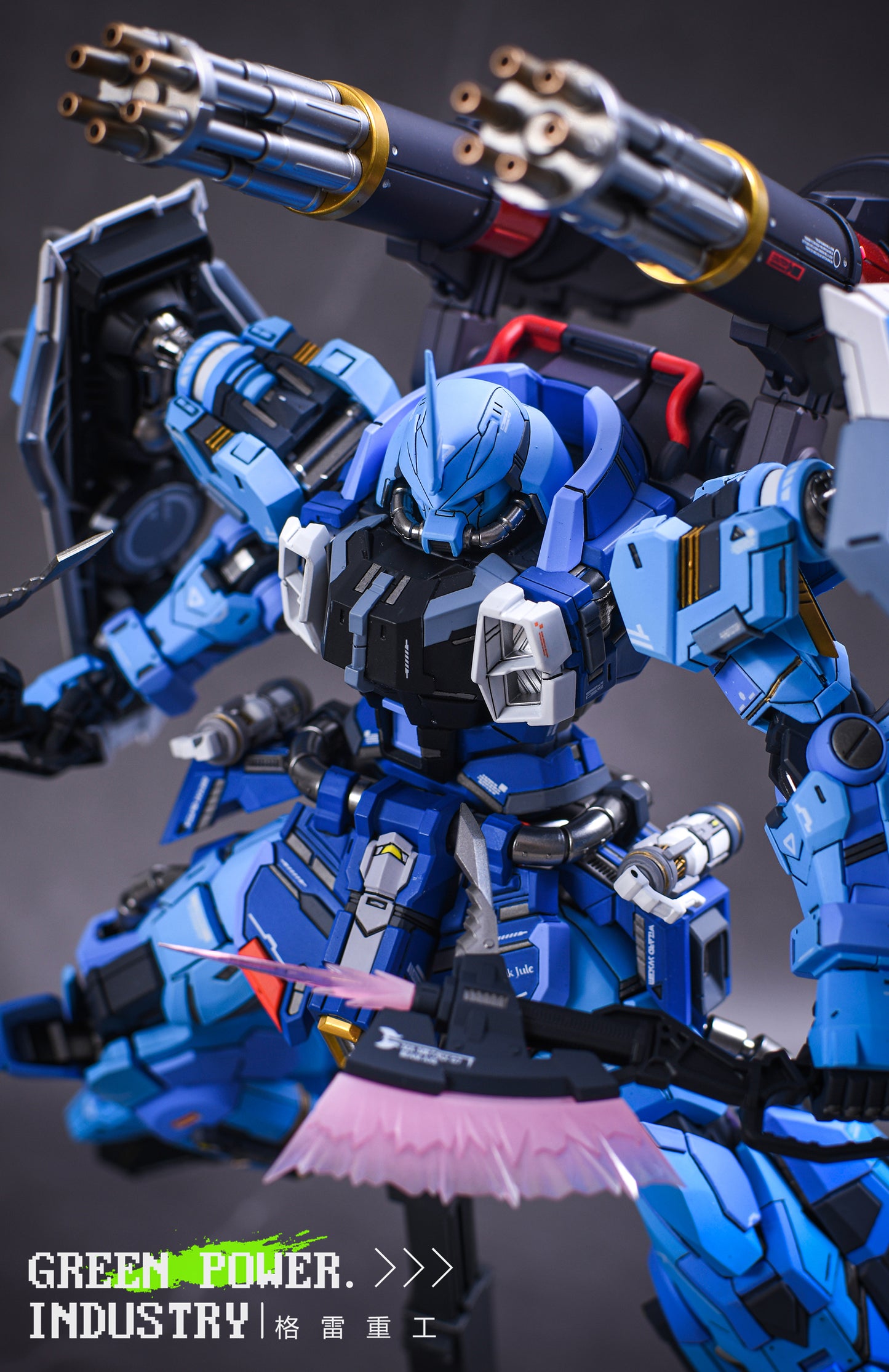 BANDAI MG ZGMF-1001 YZAK JULE'S SLASH ZAKU PHANTOM WITH AETHER STUDIO GK