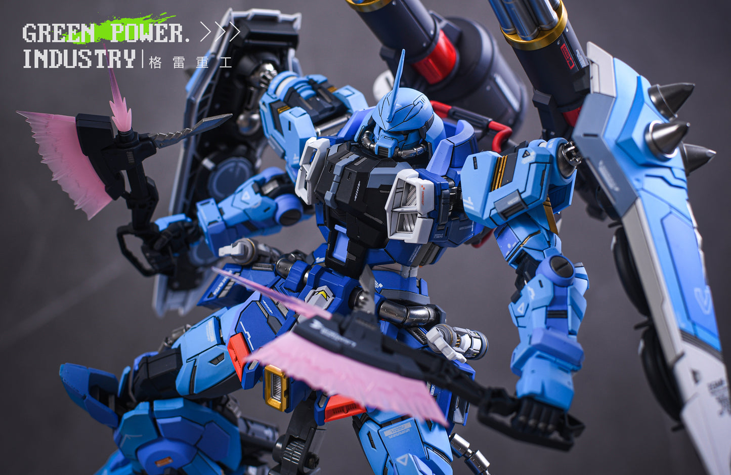 BANDAI MG ZGMF-1001 YZAK JULE'S SLASH ZAKU PHANTOM WITH AETHER STUDIO GK