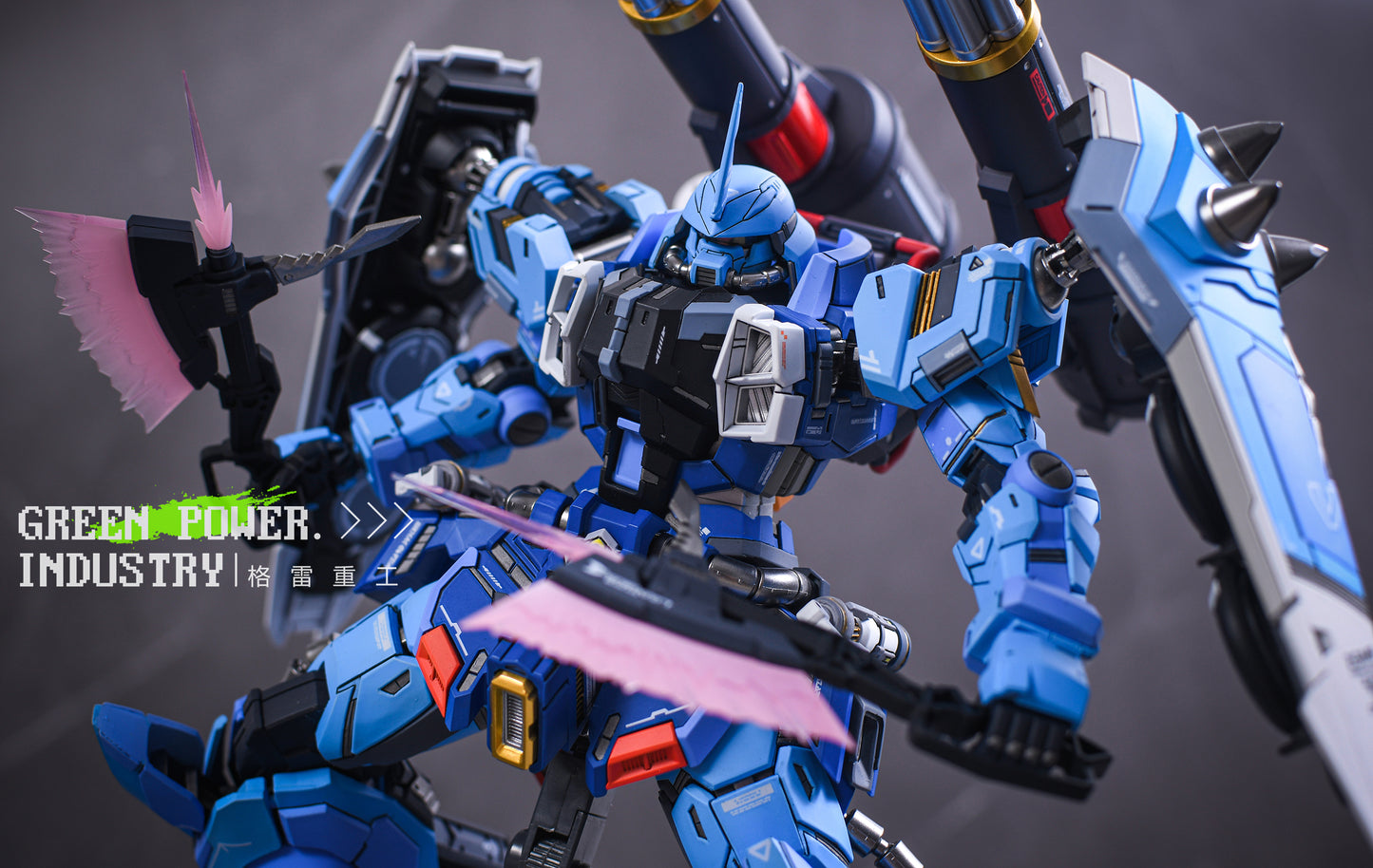 BANDAI MG ZGMF-1001 YZAK JULE'S SLASH ZAKU PHANTOM WITH AETHER STUDIO GK