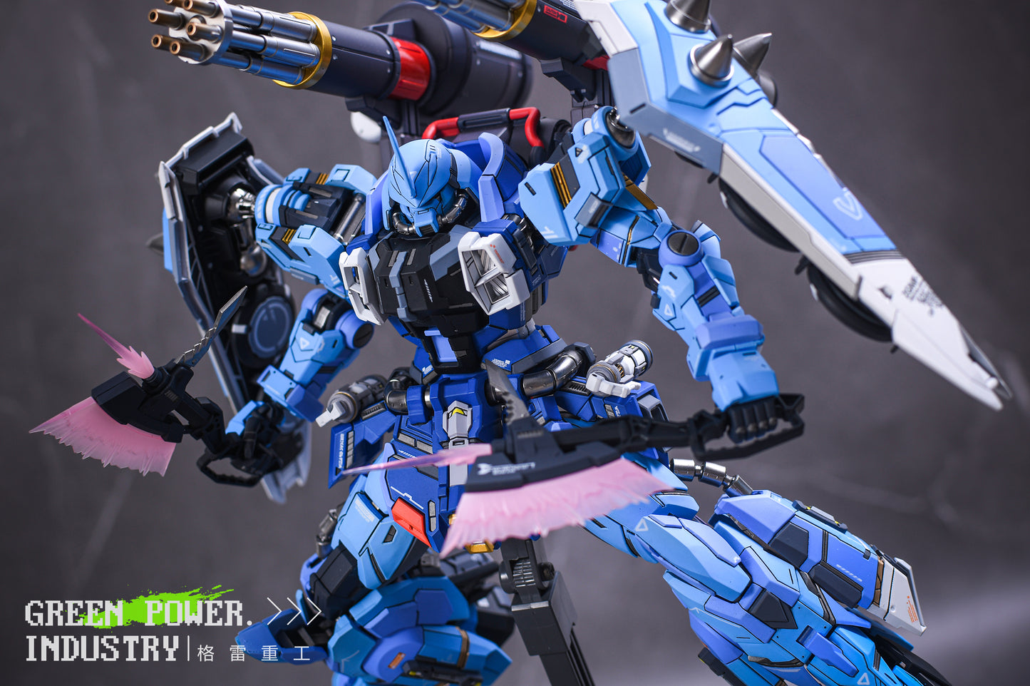 BANDAI MG ZGMF-1001 YZAK JULE'S SLASH ZAKU PHANTOM WITH AETHER STUDIO GK