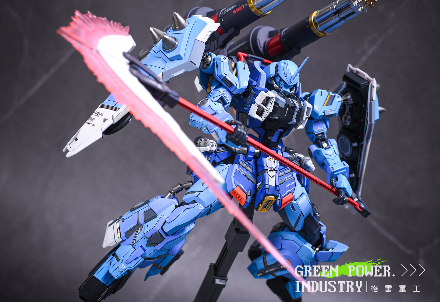 BANDAI MG ZGMF-1001 YZAK JULE'S SLASH ZAKU PHANTOM WITH AETHER STUDIO GK