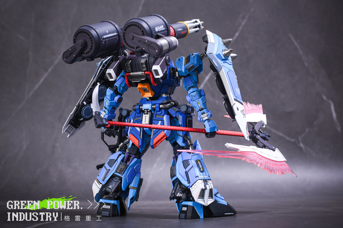 BANDAI MG ZGMF-1001 YZAK JULE'S SLASH ZAKU PHANTOM WITH AETHER STUDIO GK