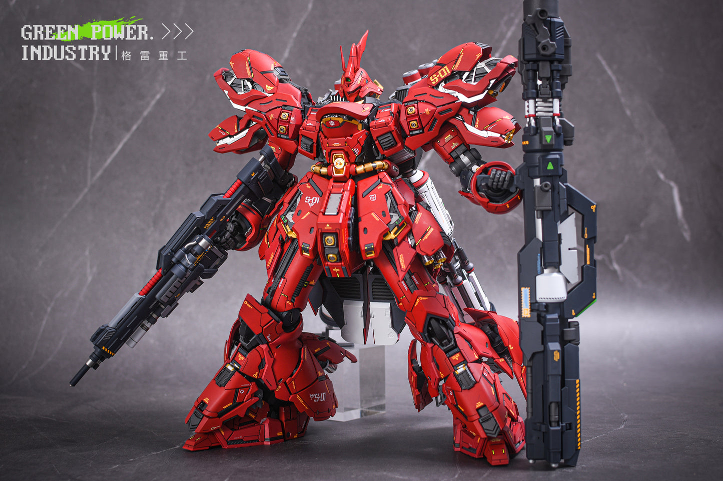 BANDAI MG MSN-04 SAZABI WITH YJLAND STUDIO GK MODIFICATION