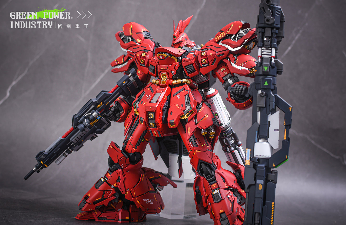 BANDAI MG MSN-04 SAZABI WITH YJLAND STUDIO GK MODIFICATION