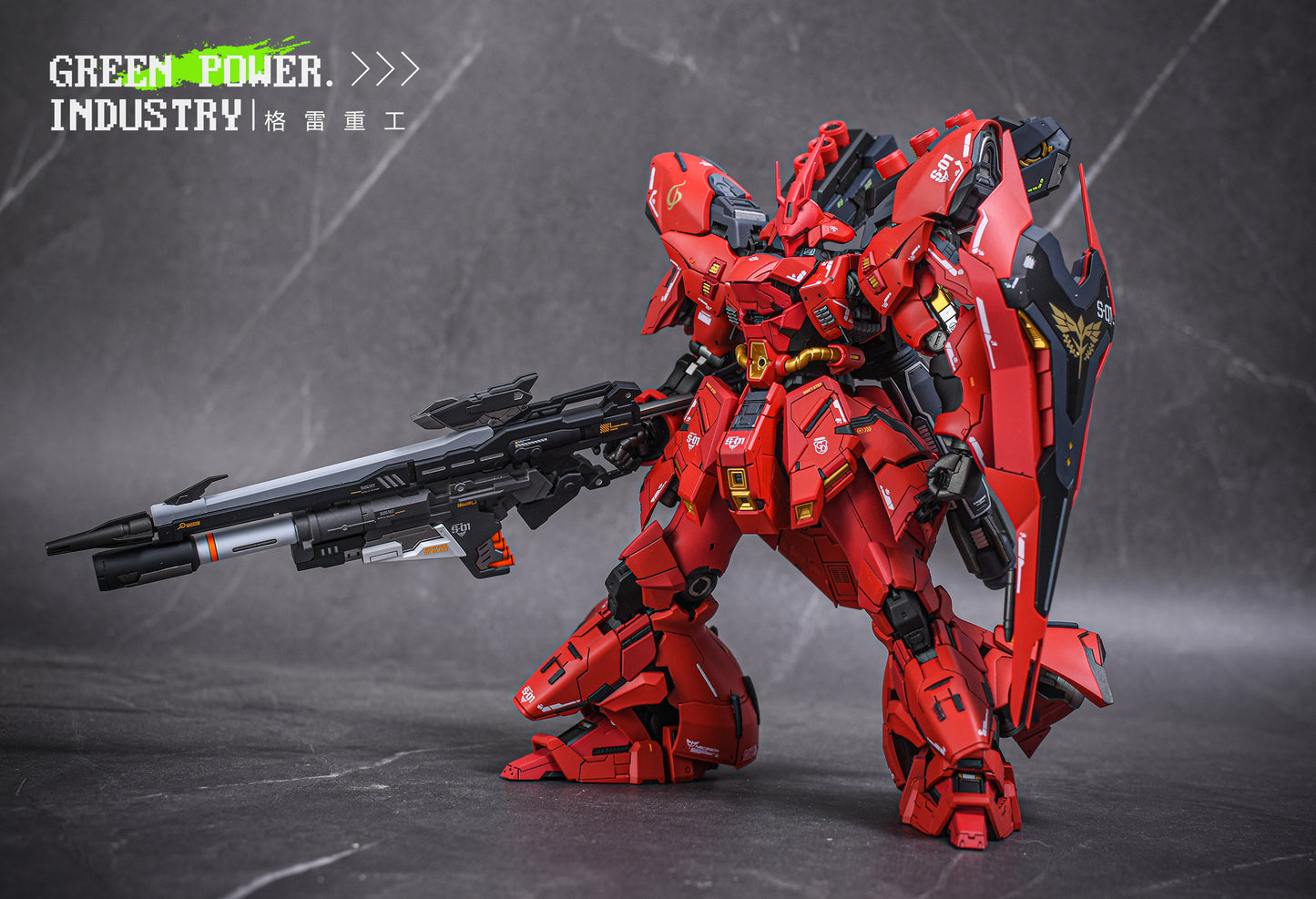 BANDAI RG MSN-04 SAZABI WITH THE51 STUDIO GK MODIFICATION