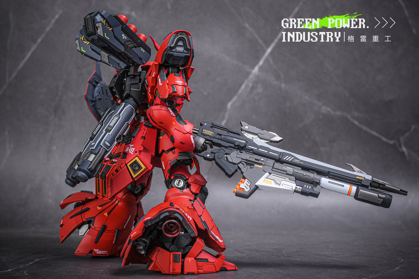 BANDAI RG MSN-04 SAZABI WITH THE51 STUDIO GK MODIFICATION