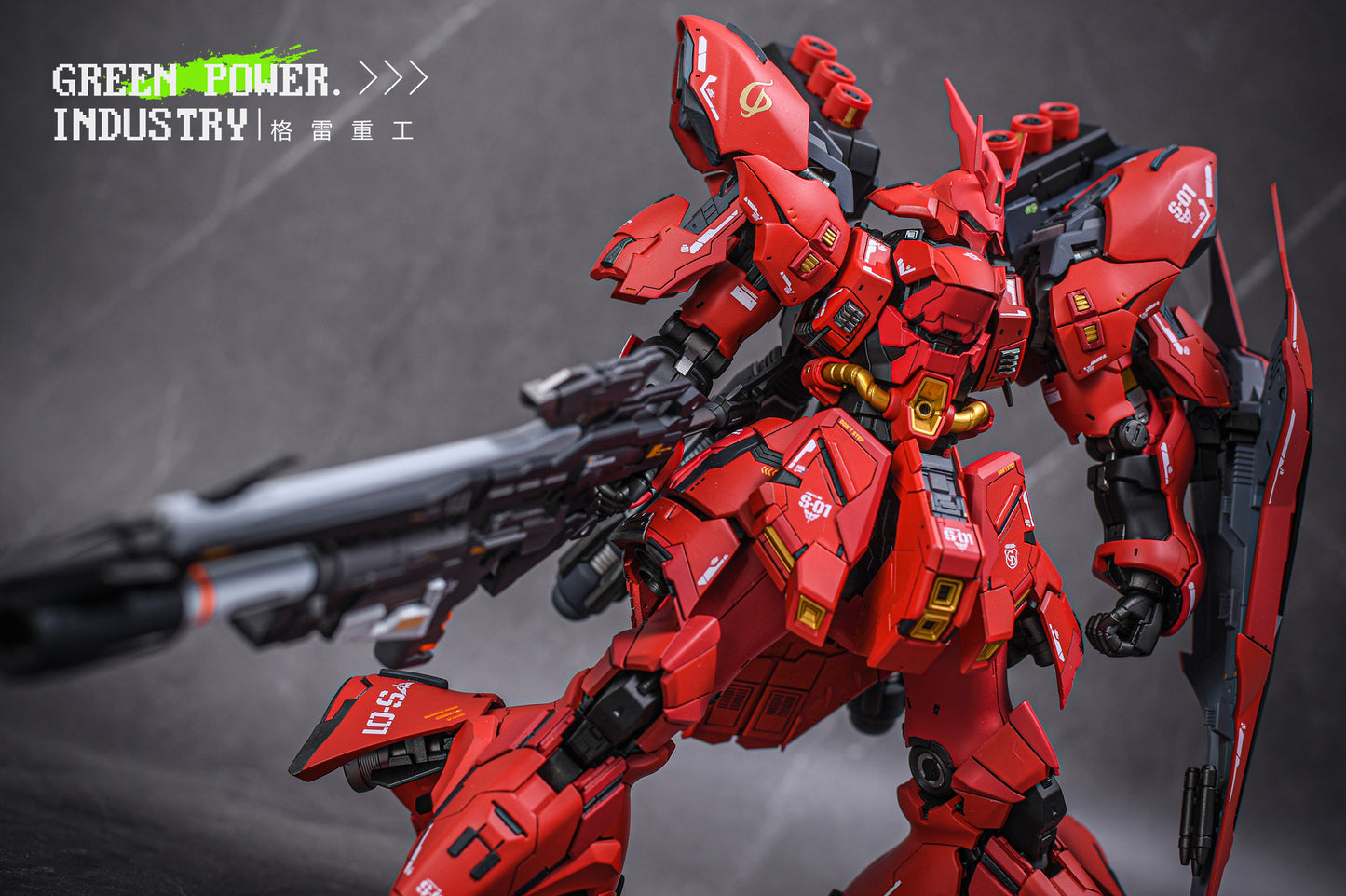 BANDAI RG MSN-04 SAZABI WITH THE51 STUDIO GK MODIFICATION
