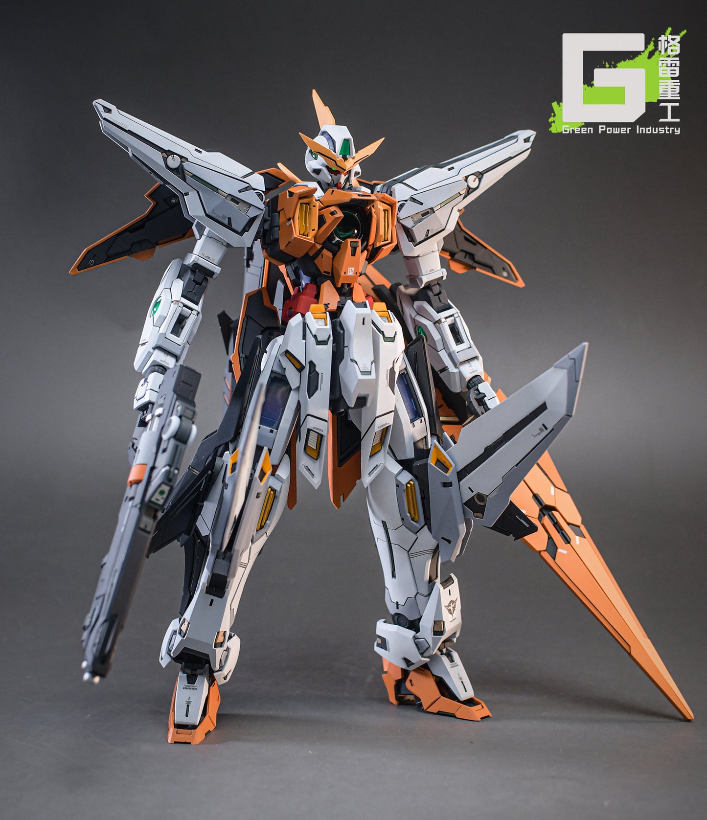 BANDAI MG GN-003 KYRIOS GUNDAM WITH FORTUNE MEOW STUDIO GK MODIFICATION