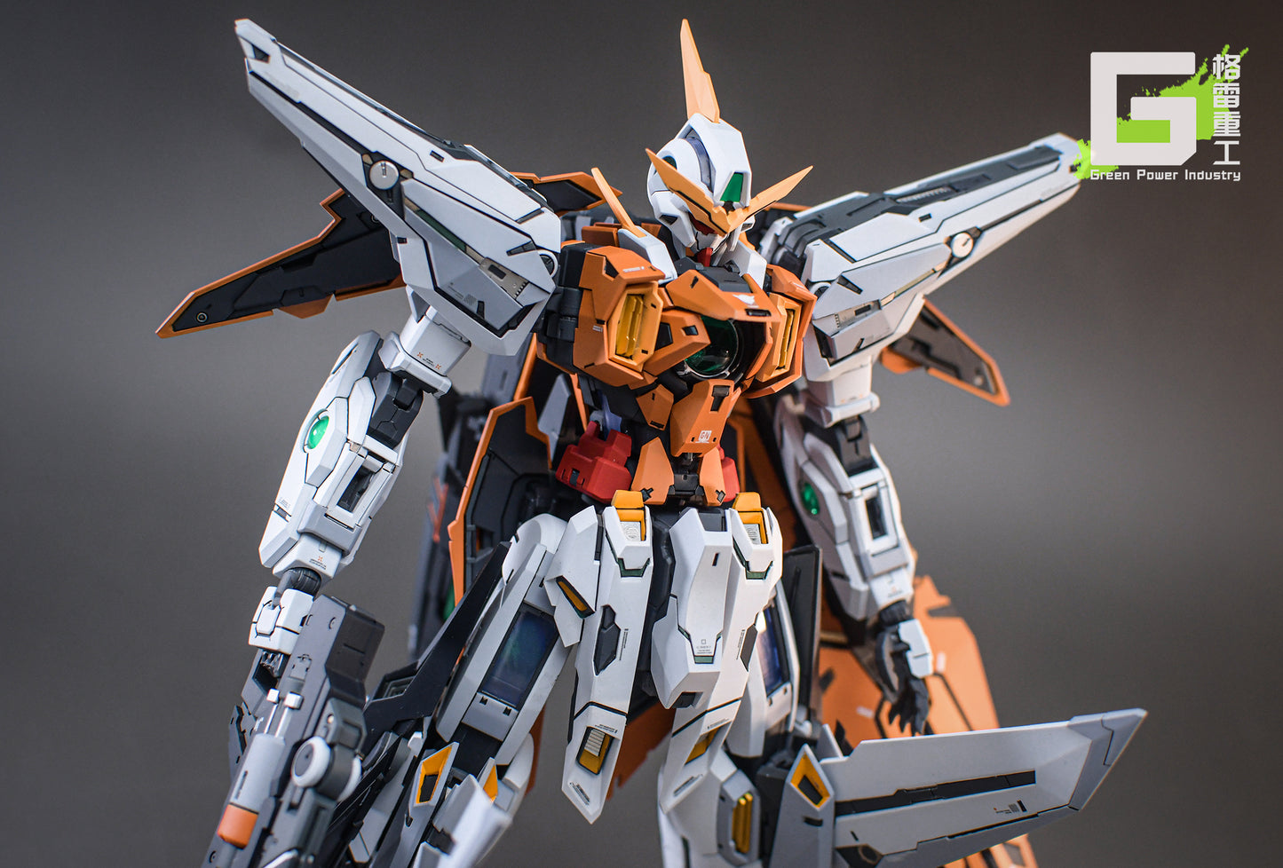 BANDAI MG GN-003 KYRIOS GUNDAM WITH FORTUNE MEOW STUDIO GK MODIFICATION