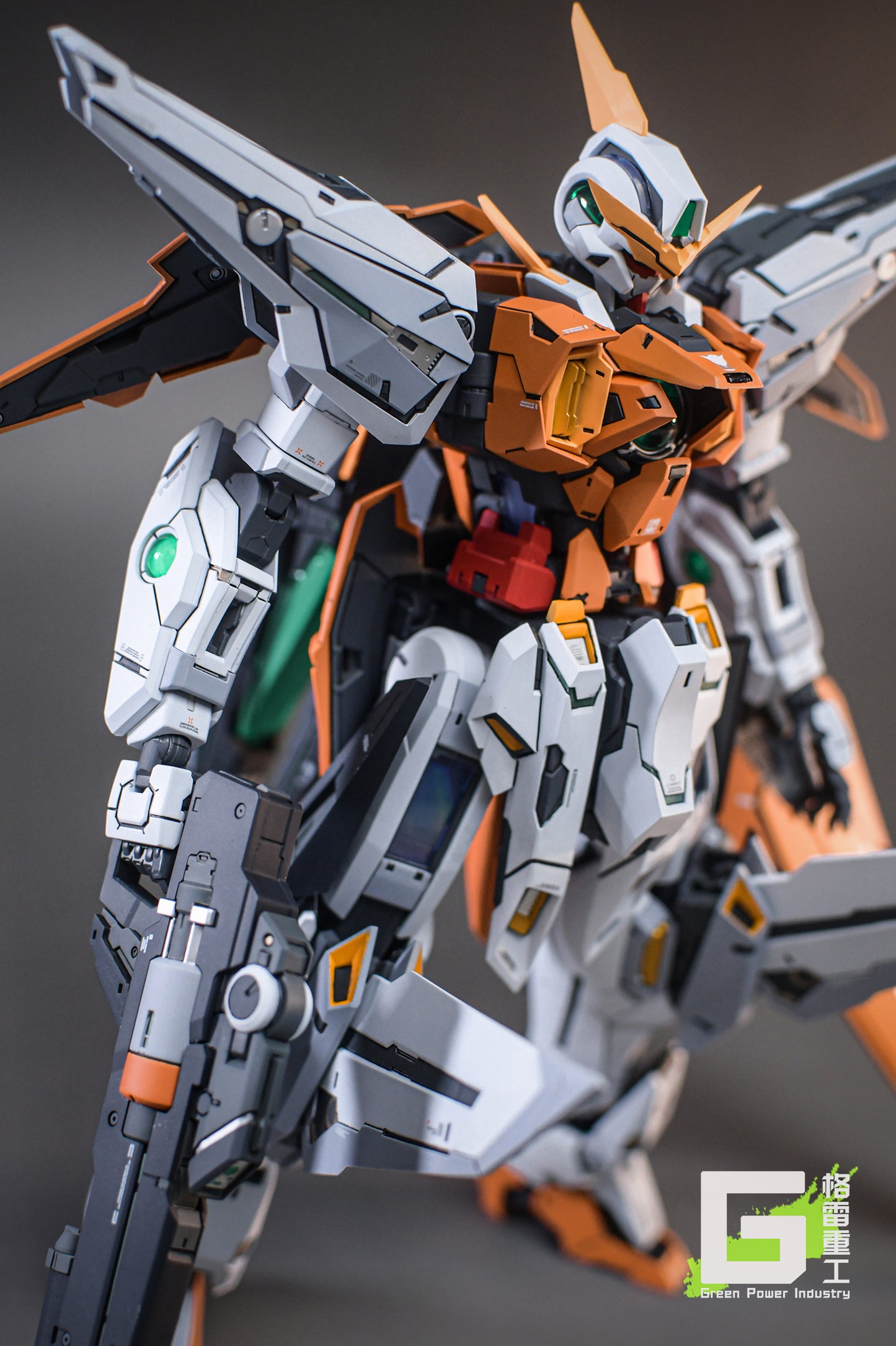 BANDAI MG GN-003 KYRIOS GUNDAM WITH FORTUNE MEOW STUDIO GK MODIFICATION