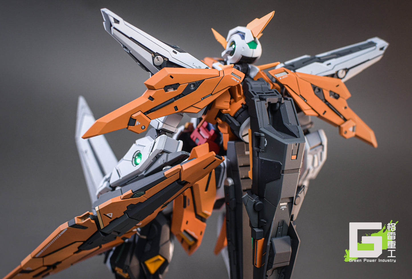 BANDAI MG GN-003 KYRIOS GUNDAM WITH FORTUNE MEOW STUDIO GK MODIFICATION