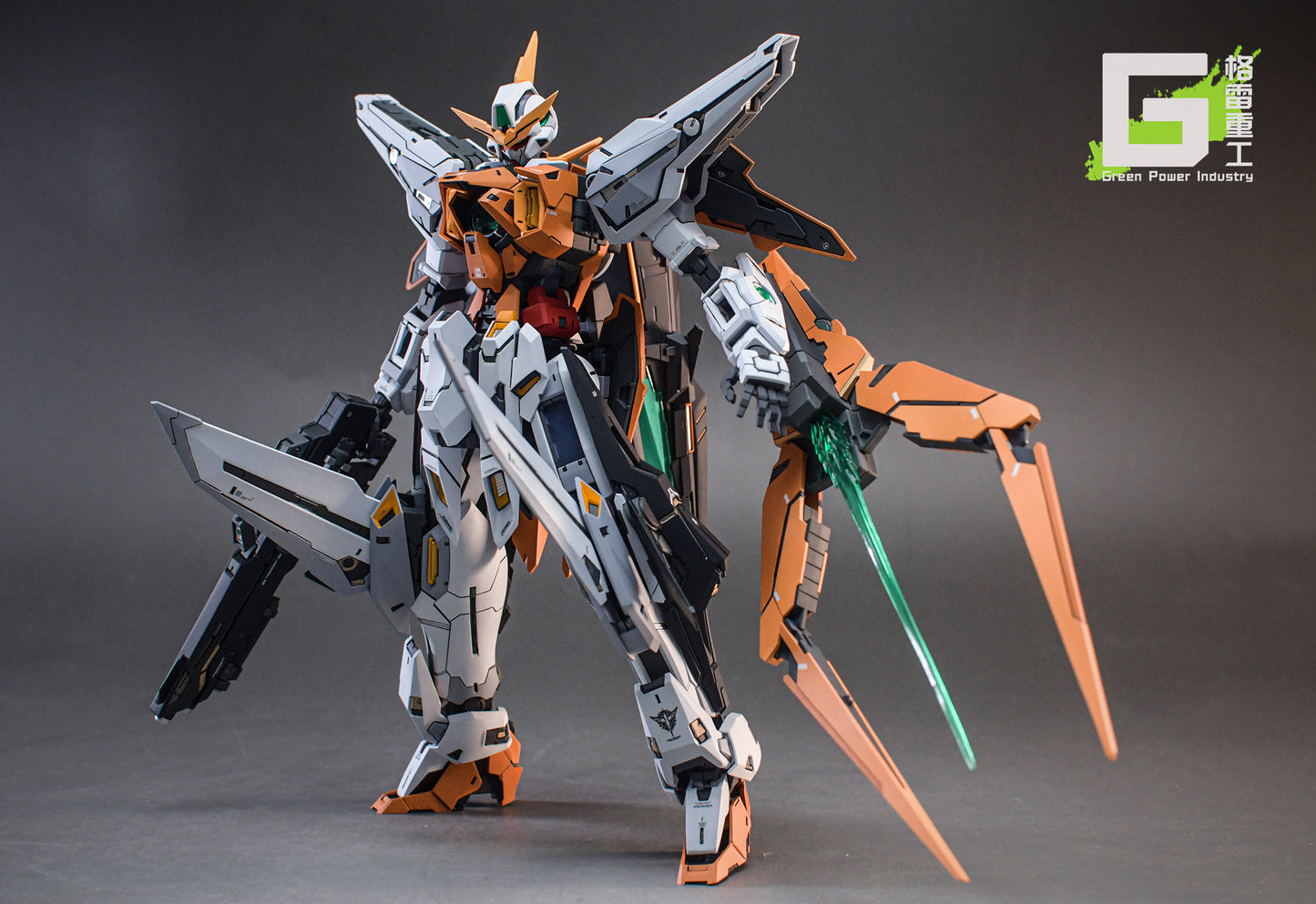 BANDAI MG GN-003 KYRIOS GUNDAM WITH FORTUNE MEOW STUDIO GK MODIFICATION