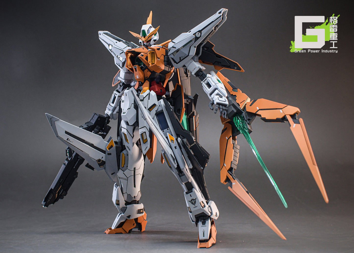 BANDAI MG GN-003 KYRIOS GUNDAM WITH FORTUNE MEOW STUDIO GK MODIFICATION