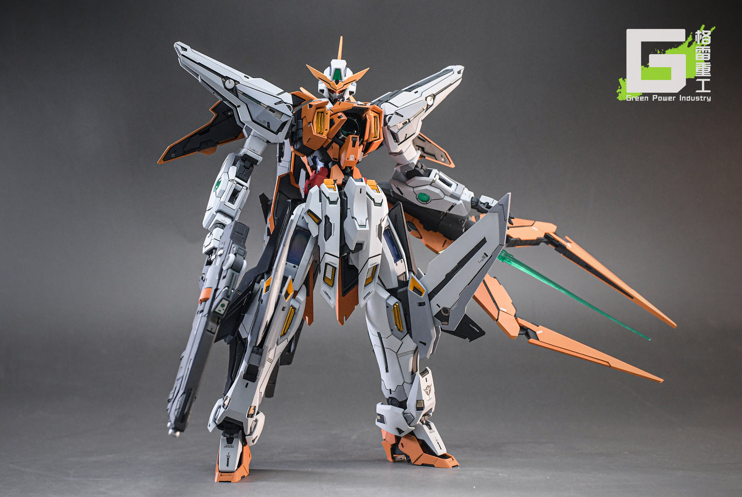 BANDAI MG GN-003 KYRIOS GUNDAM WITH FORTUNE MEOW STUDIO GK MODIFICATION