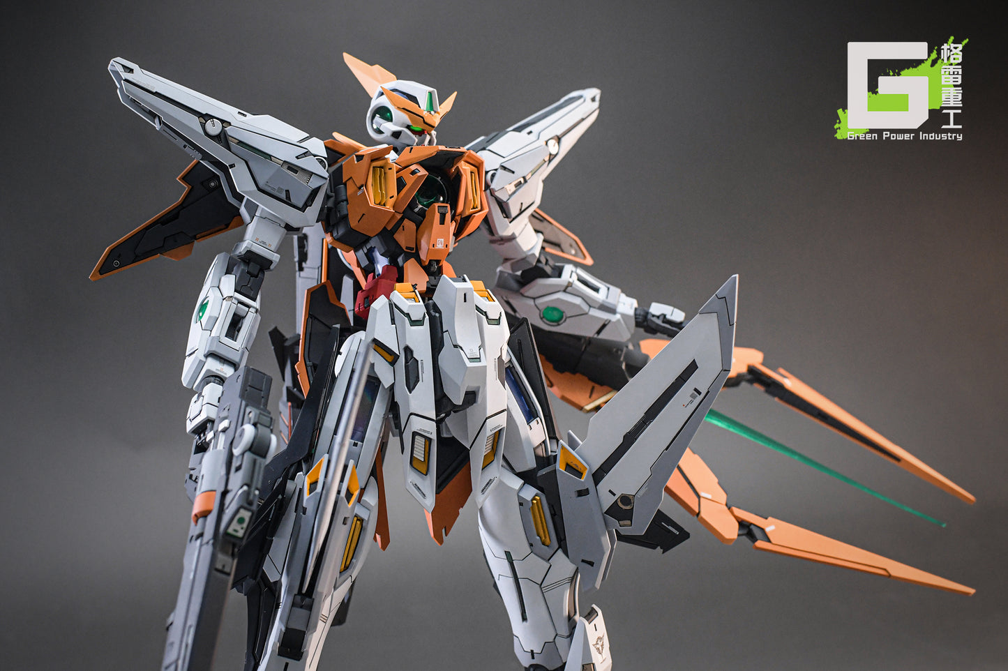 BANDAI MG GN-003 KYRIOS GUNDAM WITH FORTUNE MEOW STUDIO GK MODIFICATION
