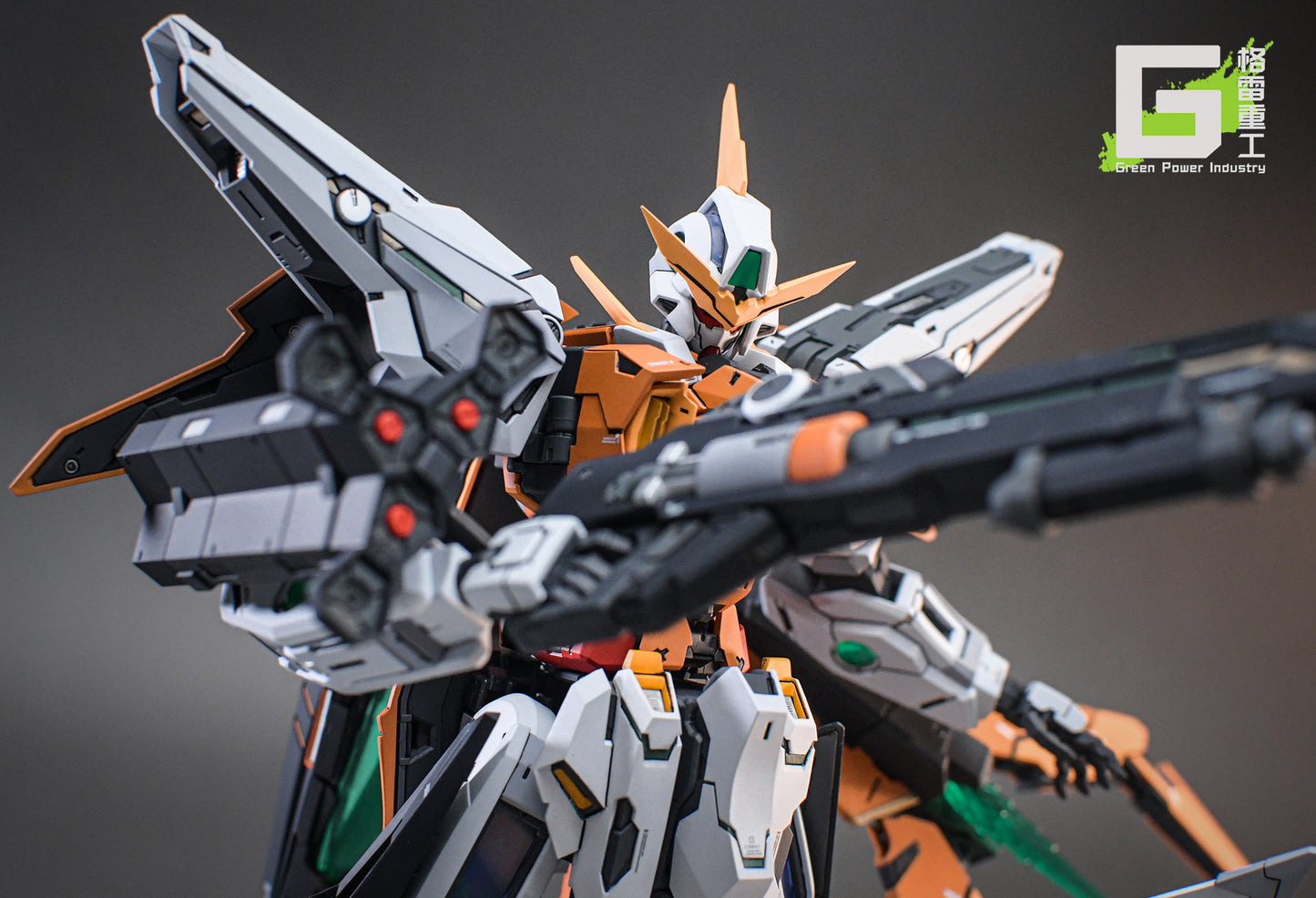 BANDAI MG GN-003 KYRIOS GUNDAM WITH FORTUNE MEOW STUDIO GK MODIFICATION