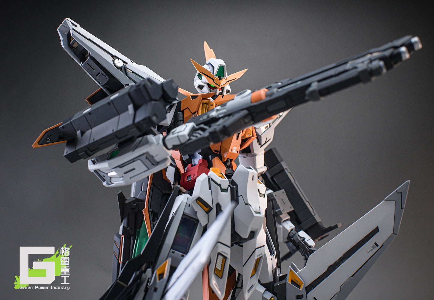 BANDAI MG GN-003 KYRIOS GUNDAM WITH FORTUNE MEOW STUDIO GK MODIFICATION