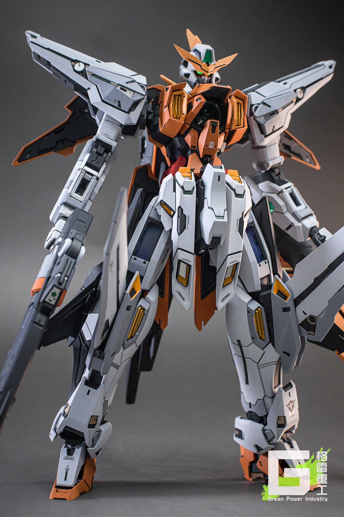 BANDAI MG GN-003 KYRIOS GUNDAM WITH FORTUNE MEOW STUDIO GK MODIFICATION