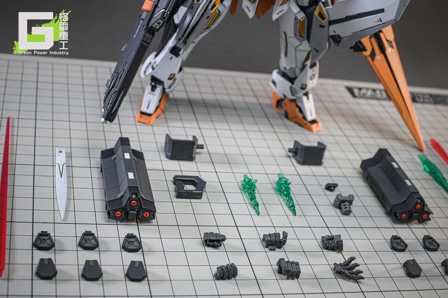 BANDAI MG GN-003 KYRIOS GUNDAM WITH FORTUNE MEOW STUDIO GK MODIFICATION
