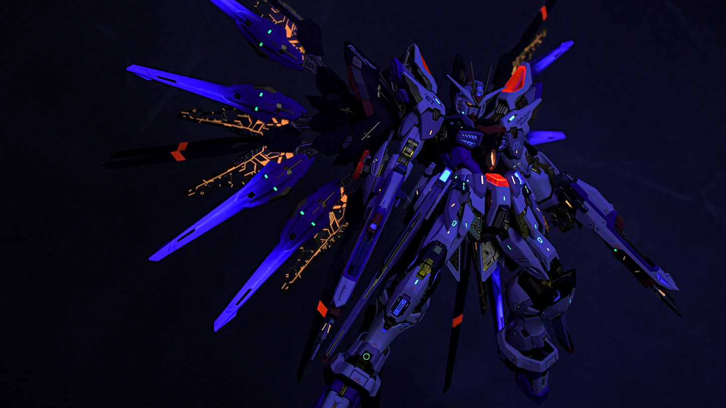 BANDAI MGEX ZGMF-X20A STRIKE FREEDOM FLUORESCENCE EFFECT